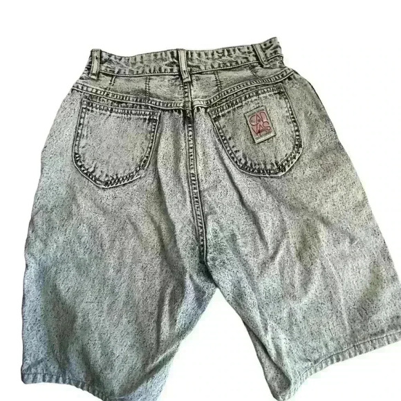 Canvas Vintage Acid Wash Denim Cut-Off Shorts Size S Blue- 26” waist - Picture 3 of 8